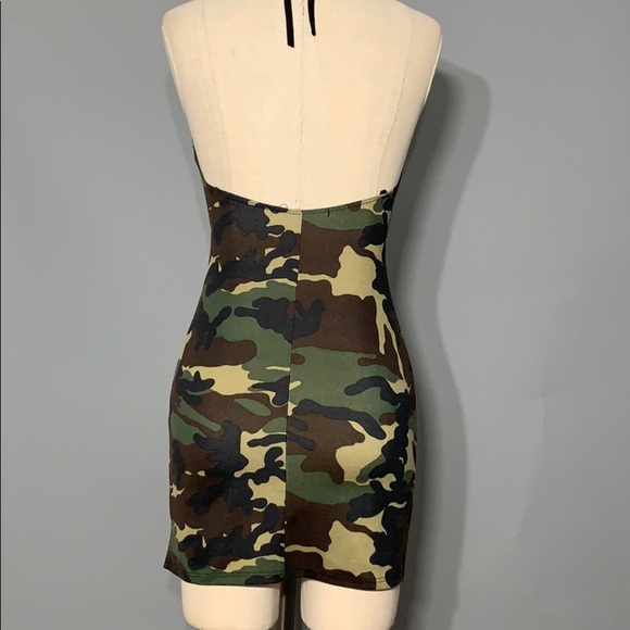 Camo Halter Dress - Picture 9 of 12